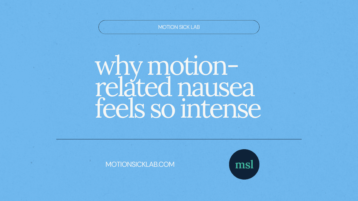 motion sickness nausea intense