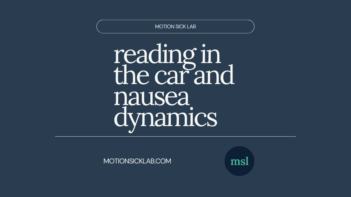 reading in car nausea