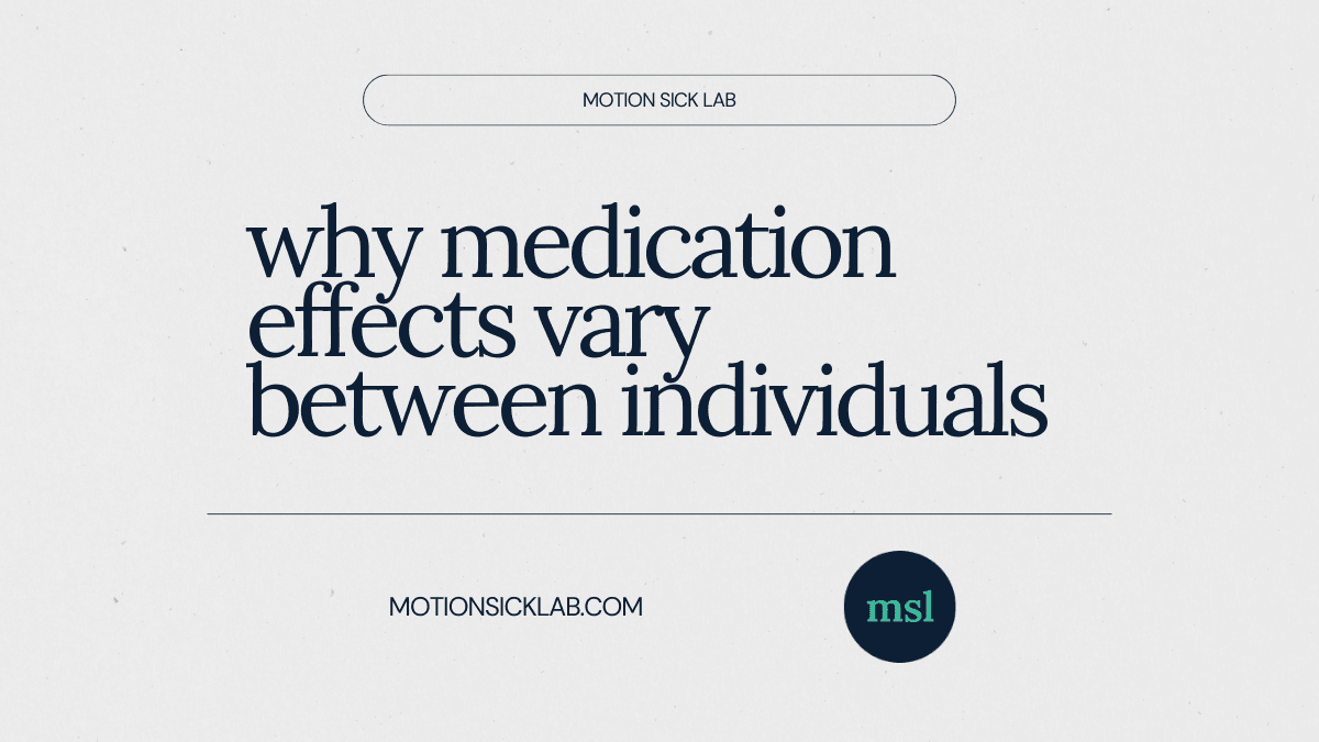 motion sickness medication variability
