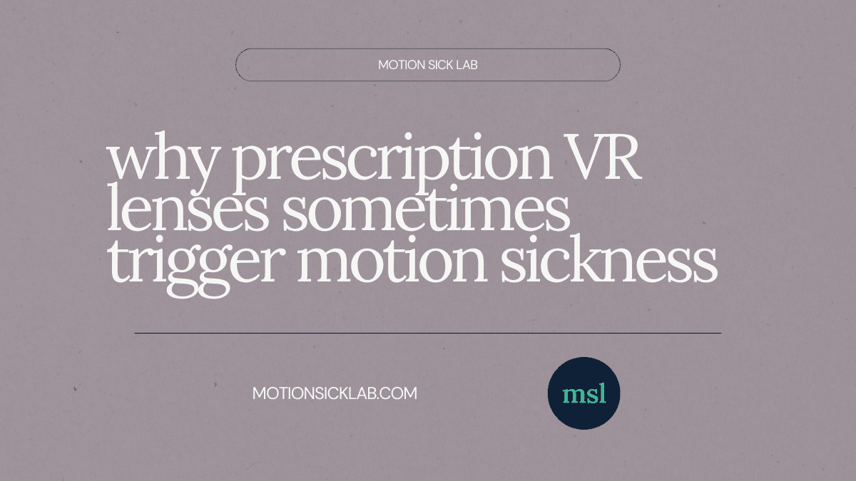vr prescription lenses sickness