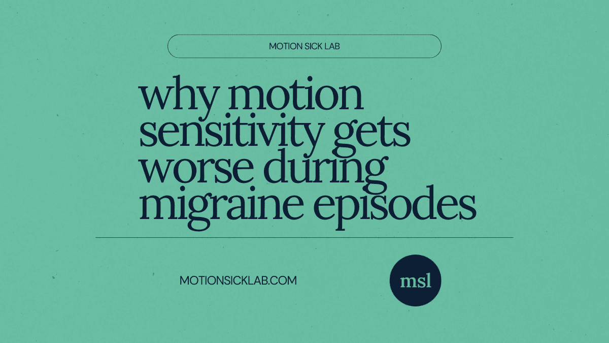 motion sensitivity migraine episodes